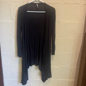 Elan Black Open-Front Cardigan
